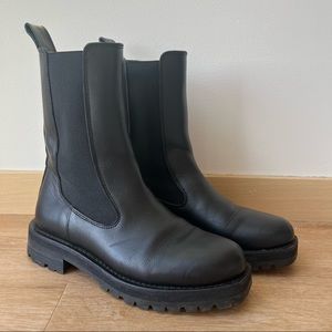 & Other Stories Black Leather Chelsea Boots
